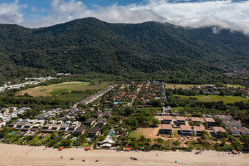 Maresias Beach, Sao Paulo state, Brazil. Beaches in South America.