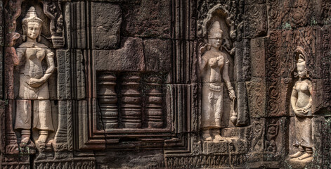 Angkor Wat stone carving