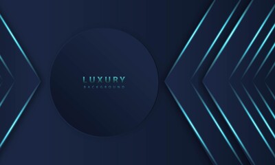 abstract dark blue frame luxury design concept innovation background