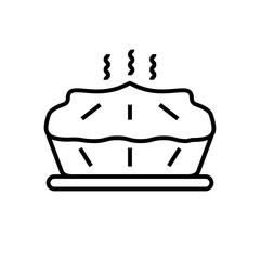 pie icon line style vector for your web, mobile app logo UI design
