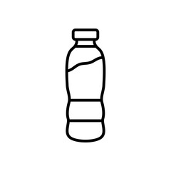 bottle icon line style vector for your web, mobile app logo UI design