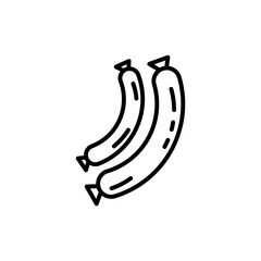 sausages icon line style vector for your web, mobile app logo UI design