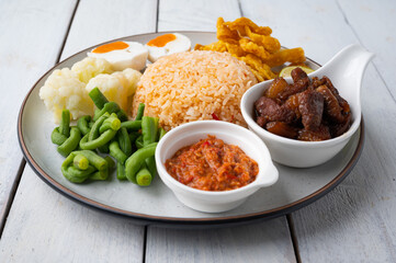 Fried Rice with Spicy Shrimp Paste Dip , Thai Street Food