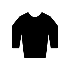 Pullover icon solid style vector