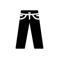 jeans icon solid vector design