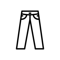 jeans icon line vector design