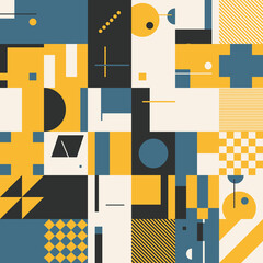 Geometric Abstract Vector Elements Design