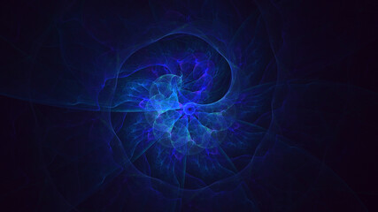 3D rendering abstract multicolor fractal light background