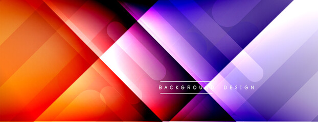 Dynamic lines abstract background. 3D shadow effects and fluid gradients. Modern overlapping forms