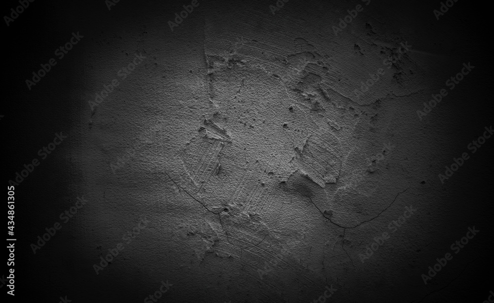 Wall mural old wall texture cement dark black gray background abstract grey color design are light with white g