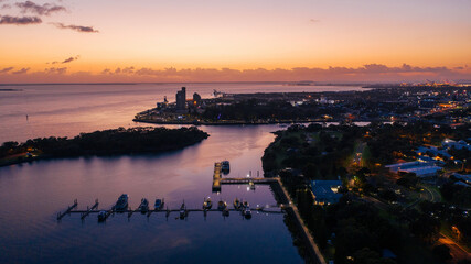 Gladstone Marina at dawn. Queensland