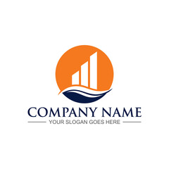 financial logo , chart logo vector
