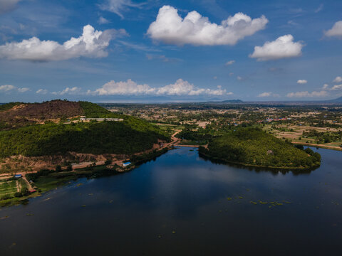 Amazing aerial photography of Kampot province in Cambodia 