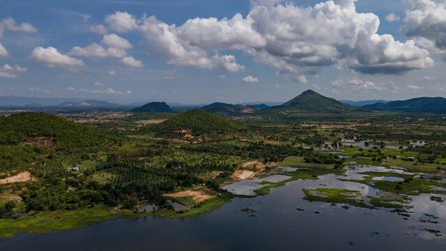 Amazing aerial photography of Kampot province in Cambodia 