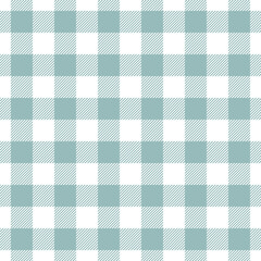 Vichy pattern in soft green grey and white. Seamless spring summer classic gingham check graphic vector for picnic blanket, tablecloth, oilcloth, other modern fashion backdrop print.