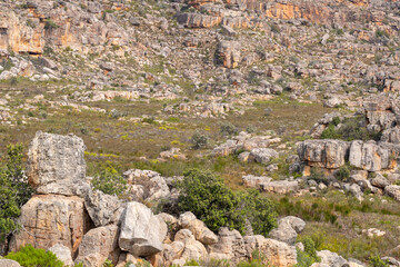 Fototapeta na wymiar The beautiful landscape of the northern Cederberg close to Clanwilliam in the Western Cape of South Africa