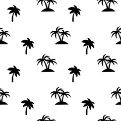 Seamless pattern with palm trees.