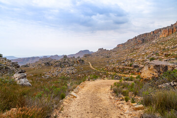 Landscape in the amazing northern Cedarberg close to Clanwilliam in the Western Cape of South Africa