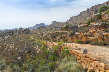Hiking Trail in the northern Cedarberg close to Clanwilliam in the Western Cape of South Africa