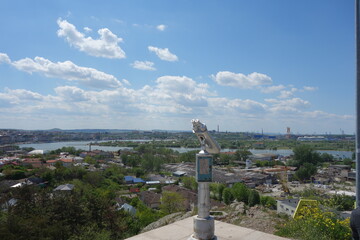 Tulcea city, Romania, view from the Monument of Independence