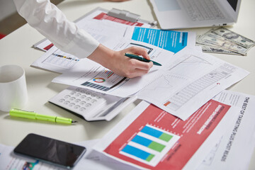 papers on the desk 