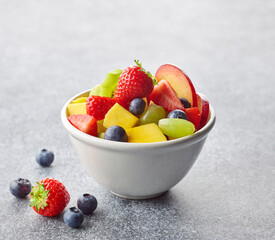 bowl of fresh fruit salad