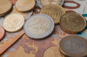 Euromünzen - Eurokrise/Finanzkrise in Europa