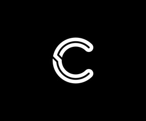 Fototapeta premium Modern letter C logo design vector illustration