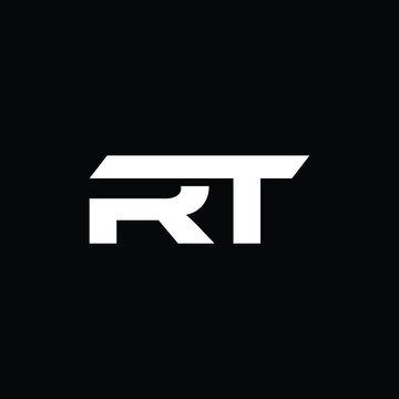 rt letter logo design