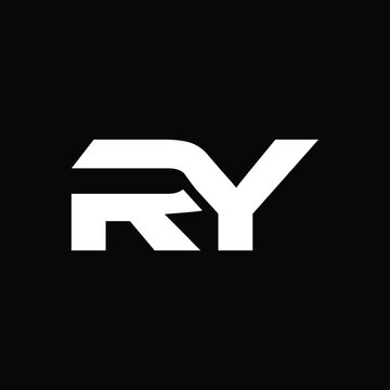 ry letter logo design