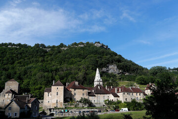 Fototapeta premium Baume Abbey. Beaume Les Messieurs. France.
