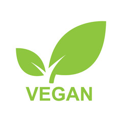 vegan label sign icon vector