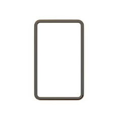 modern blank smart mobile phone 3d render illustration