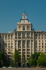Obraz premium Soviet neoclassical building in Moscow