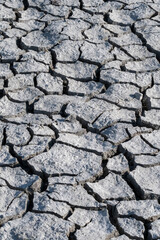 Barren cracked land during prolonged dry spell