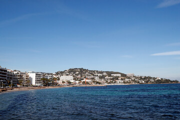 Fototapeta premium French Riviera. Seaside of cannes. France.