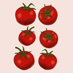 set of tomatoes