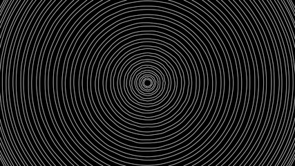 Circular Wiggle Wave Pattern Animation on Black Background