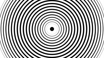 Big Stroke Circular Wave Pattern on Black Background