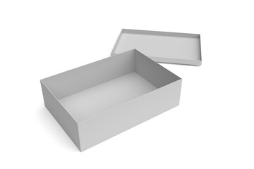 blank rectangular packaging box mock up 3d rendering