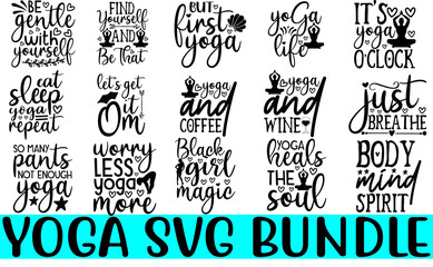 Fototapeta premium yoga svg bundle