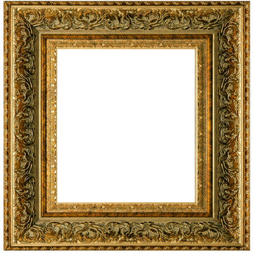 Frame Picture Gold Photo Square Vintage Golden Border