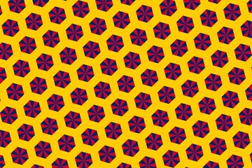 Simple geometric pattern in the colors of the national flag of Chad