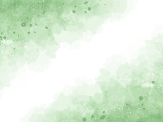 Fototapeta na wymiar 背景素材：和風・緑の水彩背景