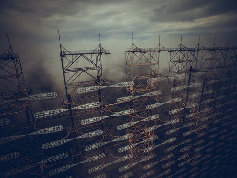 Soviet Horizont radar station Duga in Chernobyl Exclusion Zone, Ukraine