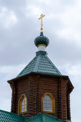 the dome of the wooden Orthodox church