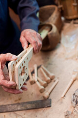 Tar Azerbaijan musician instrument making