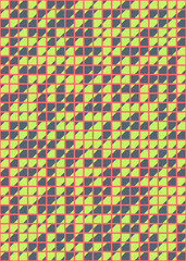 Abstract Geometric Pattern generative computational art illustration