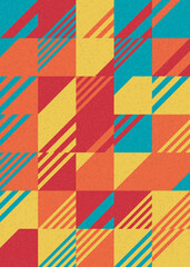 Abstract Geometric Pattern generative computational art illustration
