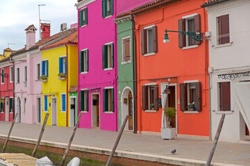 Fototapeta na wymiar Colour Houses Burano Italy